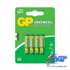 Батарейка GP GREENCELL 1.5V солевая 24G-U4 , R03, ААA (4891199000478)