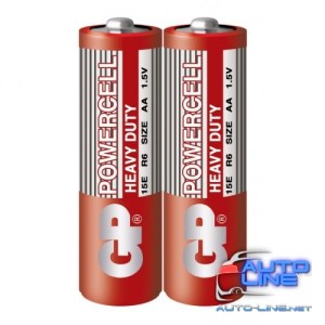 Батарейка GP POWERCELL 1.5V 15E-S2 солевая R6, АА (4891199079306)