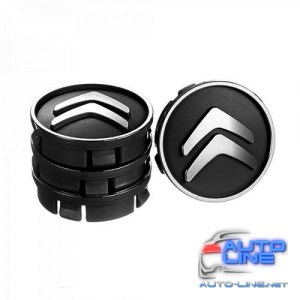 Заглушка колесного диска Citroen 60x55 черный ABS пластик (4шт.) 50937 (50937)