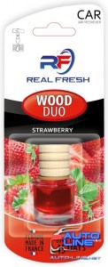 Осв.воздуха жидкий REAL FRESH WOOD DUO Strawberry 5 мл ((12))