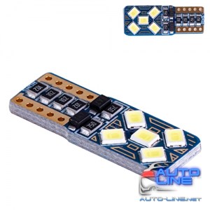 Лампа PULSO/габаритная/LED T10/10SMD-3030/12v/5w/90lm White (LP-160590)