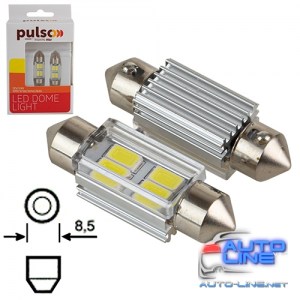 Лампа PULSO/софитные/LED SV8.5/T11x36mm/4 SMD-5730/9-18v/130Lm (LP-62036)
