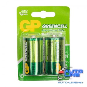 Батарейка GP GREENCELL 1.5V солевая, 13G-U2, R20, D (4891199000089)