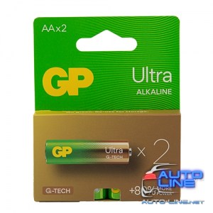 Батарейка GP ULTRA ALKALINE 1.5V 15AU21-SB2 щелочная, LR6, АА (4891199217326)