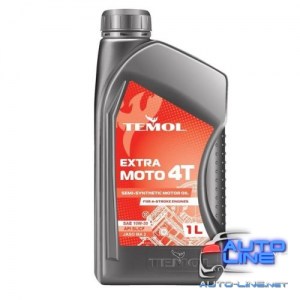 Моторное масло TEMOL Extra Moto 4T 10W-30 для бензиновых и дизельных генераторов (1л) (Extra Moto 4T