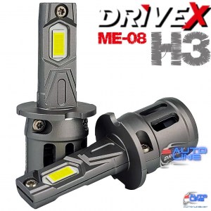 LED-лампы H3 под галогенку 36Вт 9-32В  - DriveX ME-08 H3 36W 6000K LED (комплект)