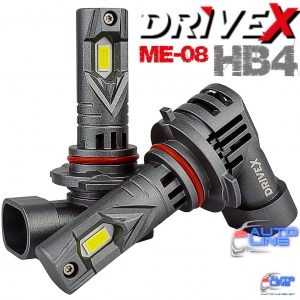 LED-лампы HB4/9006 под галогенку 36Вт 9-32В  - DriveX ME-08 HB4(9006) 36W 6000K LED (комплект)