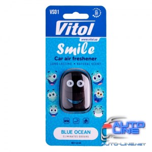 Освежитель воздуха Vitol Smile на обдув Blue Ocean