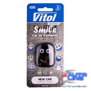 Освежитель воздуха Vitol Smile на обдув New car