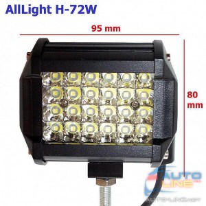 AllLight H-72W 24 chip CREE 9-30V — дополнительная LED-фара дальнего света