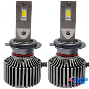 B-Power CAN H7 LED N3C V3 120W 28000Lm 3000K/4300K/6000K - трехцветные LED-лампы H7 3000K/4300K/6000K с медными трубками, 9-32В