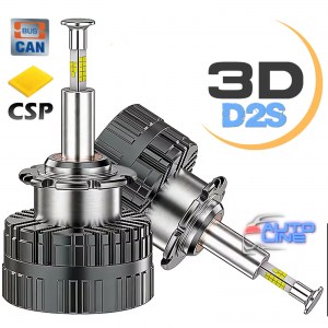 B-Power LED 3D D2S/D2R LSR 6000K CAN V2 — штатные LED-лампы D2S/D2R в линзу под ксеноновую лампу D2S/D2R