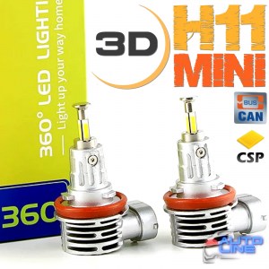 B-Power LED LM V1 H11 CAN 6000K 20000Lm — автомобильные мини 3D LED-лампы H11 для линзованной и рефлекторной  оптики, LED лампы H11 360 градусов