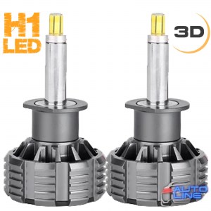 B-Power LED NX H1 6000K 28000Lm — 6000K мощные 3D LED-лампы H1 для линз и рефлекторной оптики, с углом свечения 360 градусов, 6000K/28000Lm