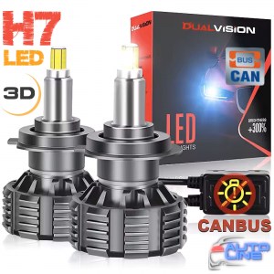 B-Power LED NX H7 6000K 28000Lm — 6000K мощные 3D LED-лампы H7 для линз и рефлекторной оптики, с углом свечения 360 градусов