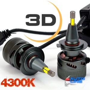 B-Power N1C LED 3D H7 4300K 28000Lm — мощные высококлассные автомобильные 3D LED-лампы H7 4300K 9-32В