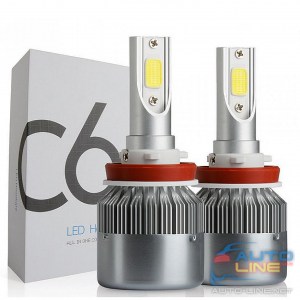 C6 H11 12-24V COB — автомобильные LED-лампы H11 6000K, COB