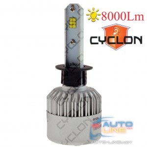 Cyclon LED H7 6000K 8000Lm CSP FAN type 8 — светодиодная лампа H7 6000K, CSP