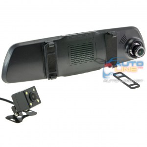 CYCLONE DVR MR-50 FHD — FULL HD универсальное автомобильное накладное зеркало-видеорегистратор с камерой заднего вида
