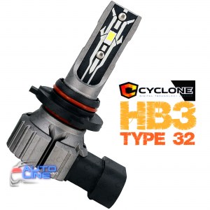 Cyclone LED 9005 6000K type 32 — автомобильная LED-лампа 9005 с пассивным охлаждением