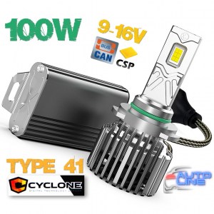 Cyclone LED 9005/9006/9012 5700K type 41 — мощные LED-лампы 9005/9006/9012 с обманкой 5700K/18000Lm