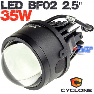 Cyclone LED BF02 2.5 6000K — универсальная противотуманная Bi-Led линза 6000K 2,5 дюйма