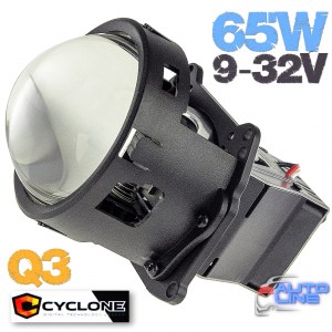 Cyclone LED BL 3.0 Q3 55/65W 9-32V - мощная универсальная/штатная LED-линза для установки вместо HELLA 3 и цоколи H4, H7, HB3, HB4 -  LED-линзы для грузовиков