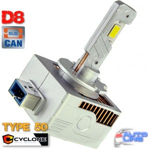 Cyclone LED D8 6000K type 50 — штатная LED-лампа D8, штатная LED-лампа в линзу D8