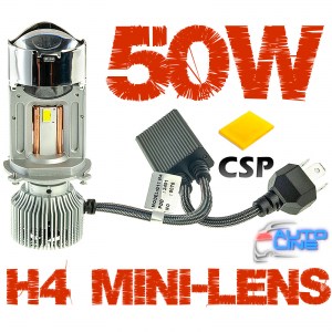 Cyclone LED G11 H4 50W — мини LED-линза H4 ближний/дальний, светодиодная лампа-линза H4, 50Вт