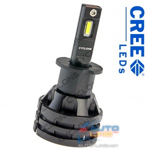 Cyclone LED H3 5000K 5100Lm CR type 27 — автомобильная LED-лампа H3, 5000K/5100Lm, CREE LEDs