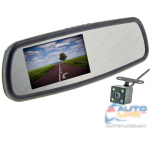 CYCLONE MR-252 —  универсальное автомобильное зеркало-видеорегистратор на штатном креплении