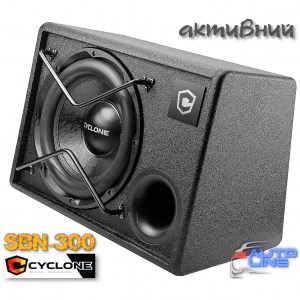 Cyclone SBN-300 - автомобільный корпусний активний сабвуфер 1000 Вт