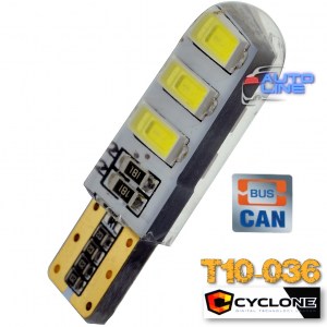 Cyclon T10-036 CAN 5730-6 12V MJ — автомобильная безцокольная светодиодная лампа T10