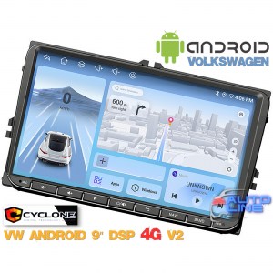 Cyclone VW ANDROID 9 DSP 4G v2 - штатна магнітола VolksWagen Android 9 дюймів