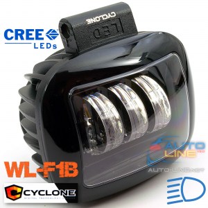 Cyclone WL-F1B 30W SP HQ — дополнительная LED-фара ближнего света квадратная, черная