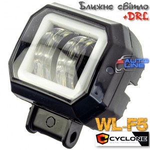 Cyclone WL-F5 20W+RING Spot - дополнительная LED-фара ближнего света с ходовыми огнями