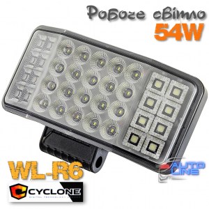 Cyclone WL-R6 54W FL - дополнительная LED-фара рабочего света 54W, ближний рассеянный свет
