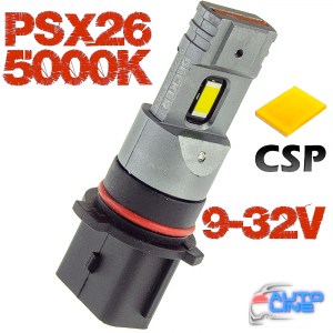 Decker LED PL-05 5K PSX26  — автомобильная LED-лампа PSX26 под галогенку, без вентилятора, 5000K