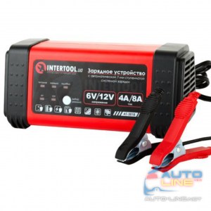 INTERTOOL AT-3018 – автомобильное интеллектуальное зарядное устройство 6/12В, 4/8A