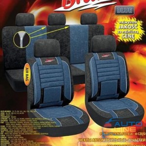 MILEX/Bravo полный к-т/2пер+2задн+5подг/синие — комплект чехлов для сидений автомобиля, синие