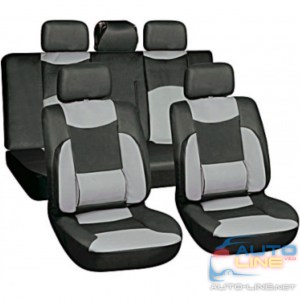 MILEX Gracja 27038/4 — комплект чехлов для сидений автомобиля, черно-серые
