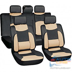 MILEX Gracja 27038/5 — комплект чехлов для сидений автомобиля, черно-бежевые