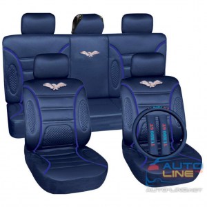 MILEX GT Turbo (Eagle) Blue — набор чехлов для сидений автомобиля, темно-синие