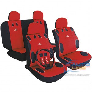 MILEX Mambo AG-24017/7 — набор чехлов для сидений автомобиля, красные