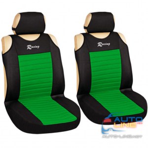 MILEX Tango AG-27071/33 — комплект маек на передние сиденья, черно-зеленые