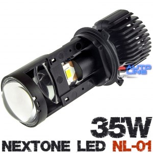 Nextone LED NL-01 H4 35W — мини LED лампа-линза H4, светодиодная лампа-линза H4