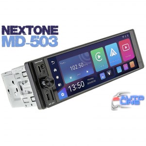 Nextone MD-503 - Автомагнитола 1DIN, CarPlay/Android Auto