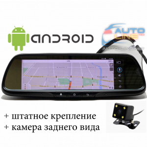 Prime-X 108 Android - зеркало-видеорегистратор ANDROID с GPS