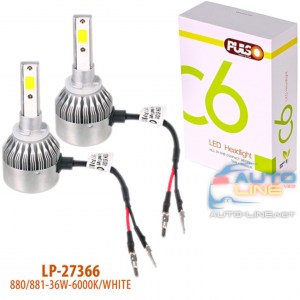 PULSO LP-27366 — автомобильные светодиодные лампы H27 (880/881), 6000K