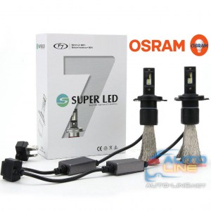 SuperLED F7 H4 12-24V chip OSRAM — светодиодные лампы H4, 6000K